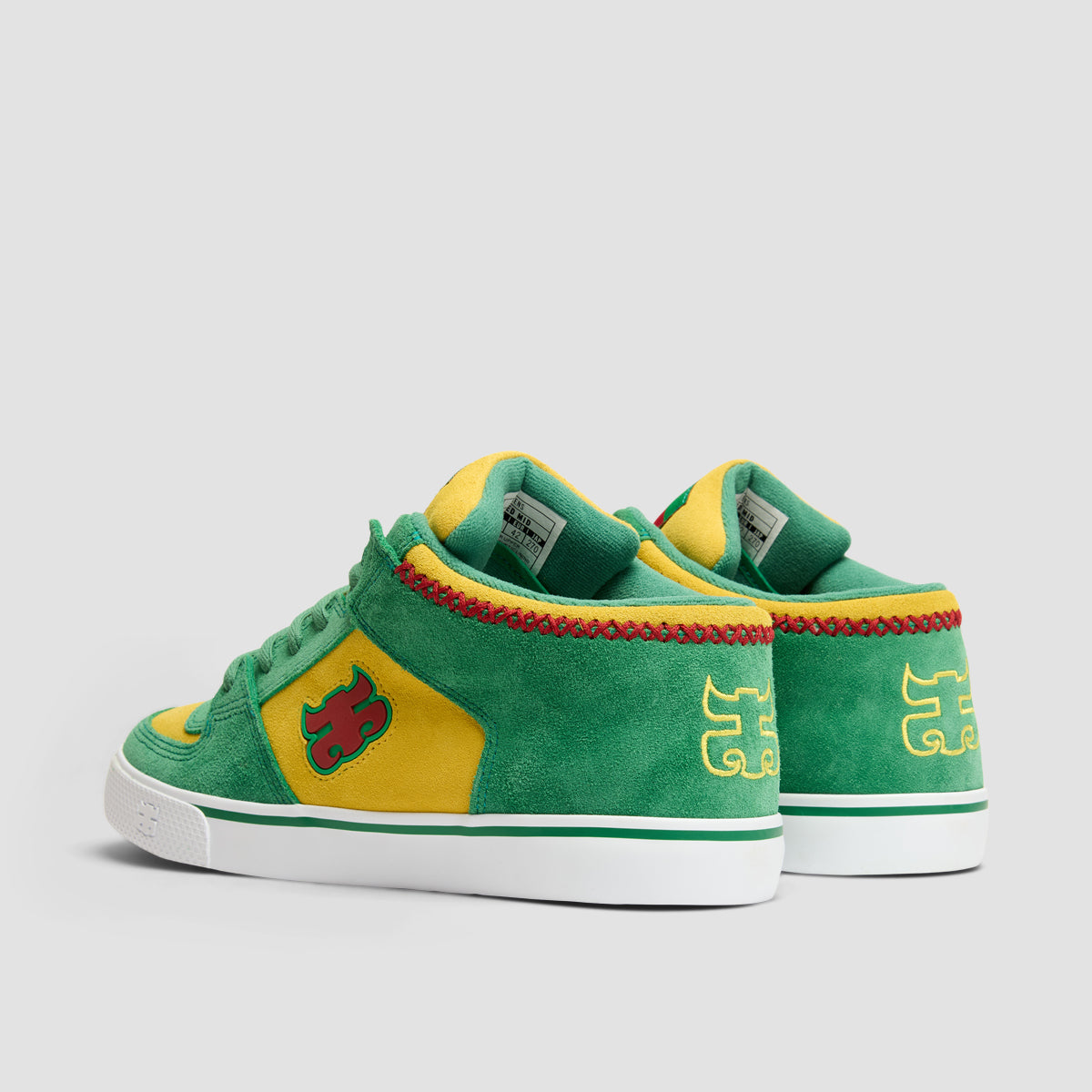IPATH Reed Mid Top Shoes - Rasta Green/Yellow