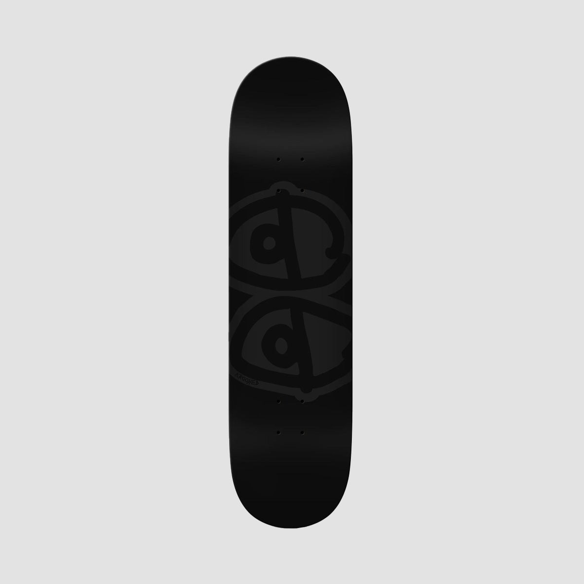 Krooked Team Eyes Skateboard Deck Black - 8.5"