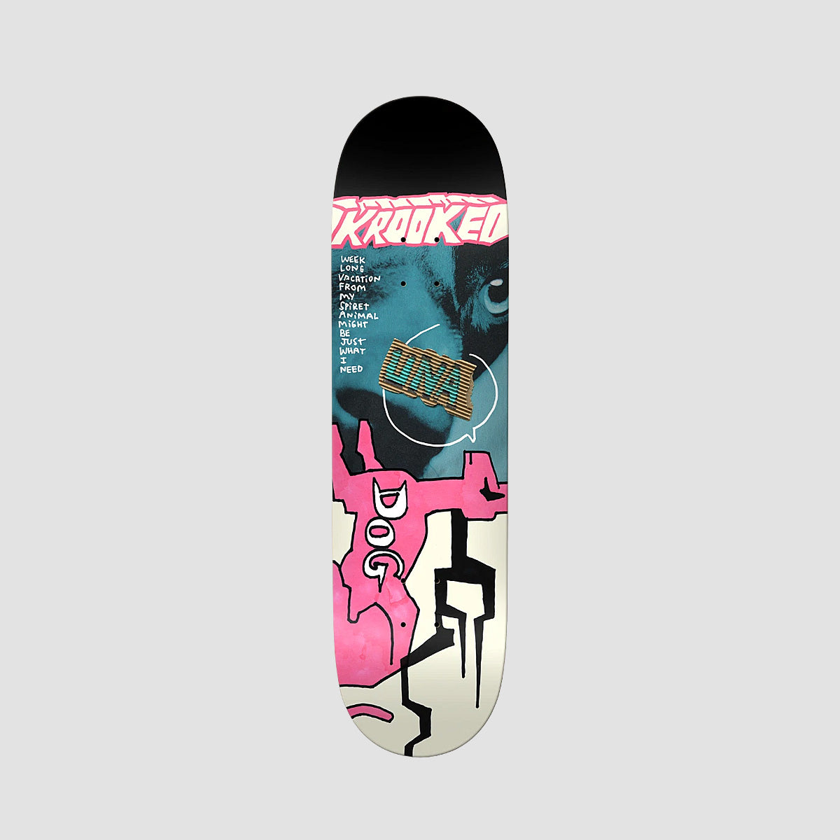 Krooked Una Spiret Animal True Fit Skateboard Deck - 8.5"