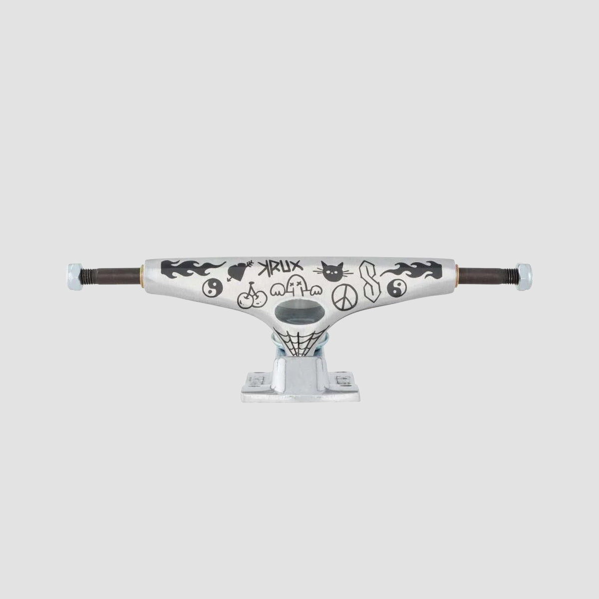 Krux K5 Doodle Standard Skateboard Trucks 1 Pair Silver - 8.25"