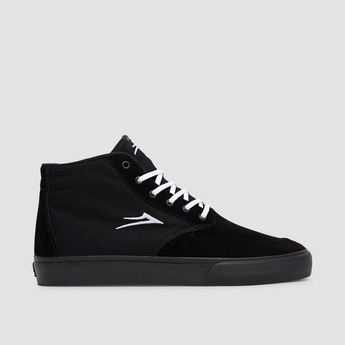 Lakai Riley 3 High Shoes - Black/Black Suede