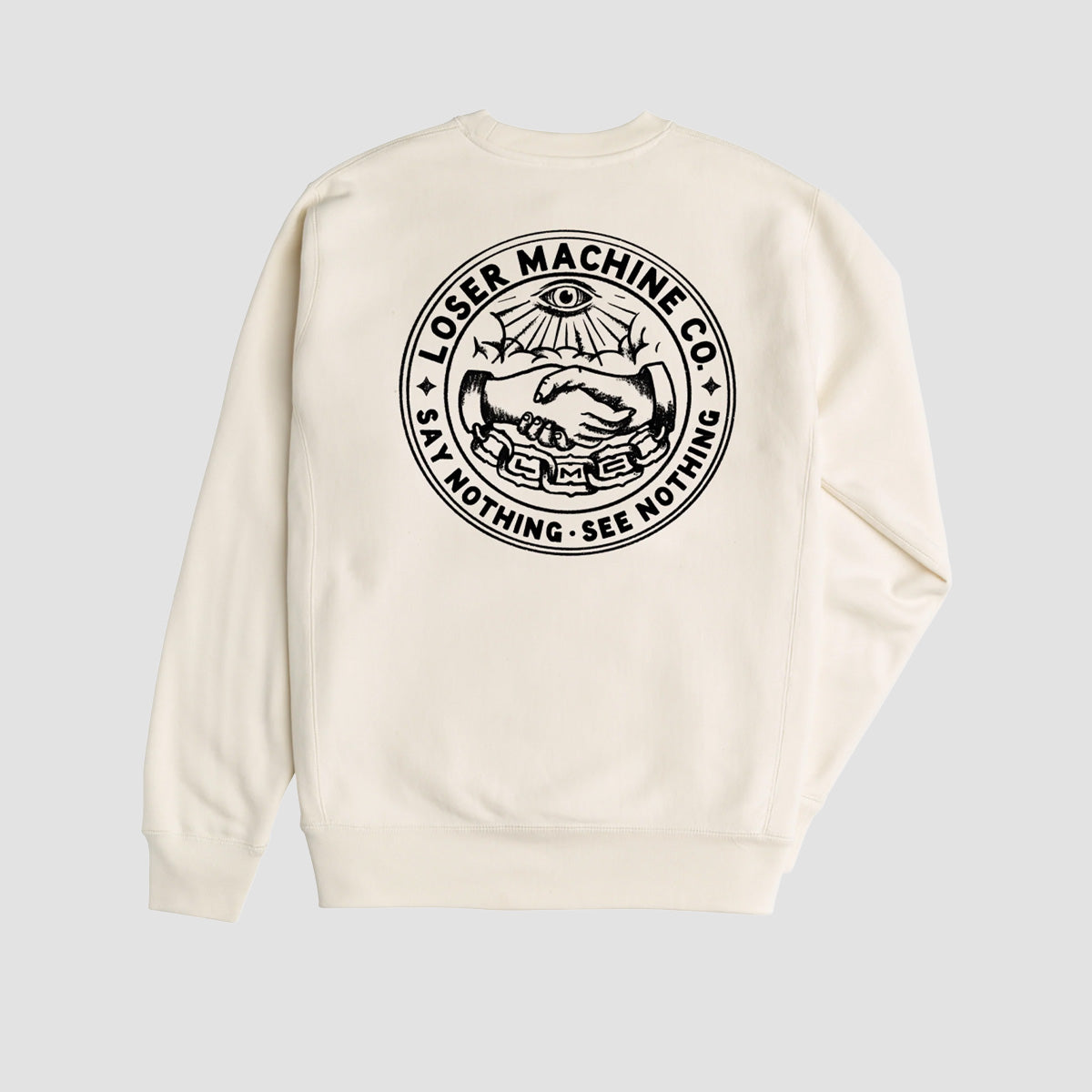 Loser Machine Secret Society Crew Sweatshirt Bone