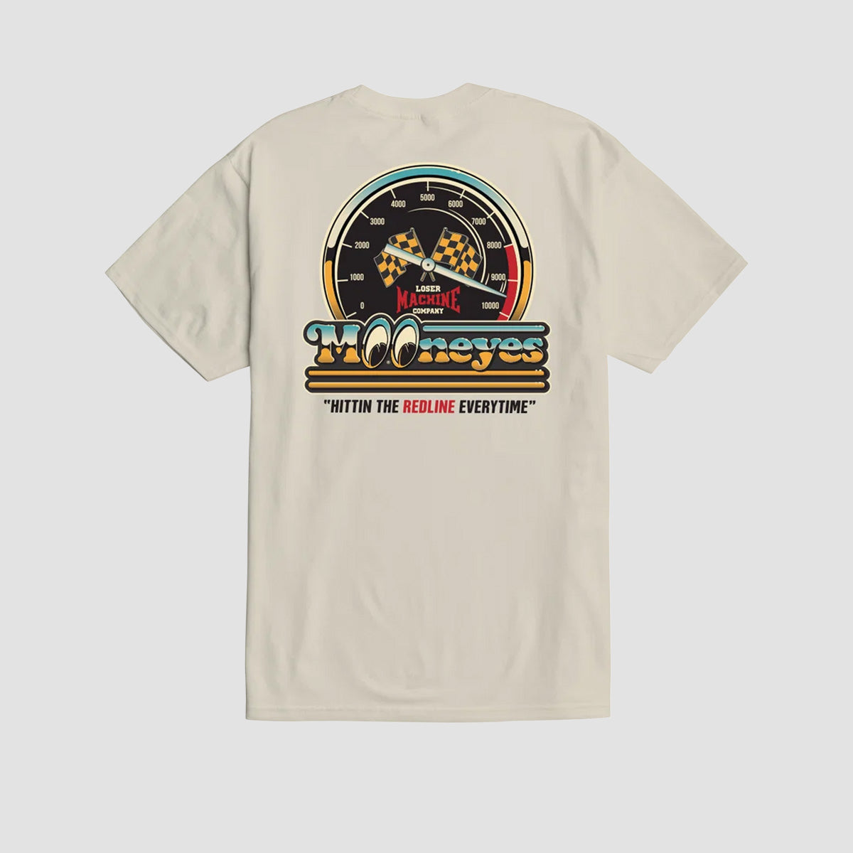 Loser Machine X Mooneyes Redline T-Shirt Cream