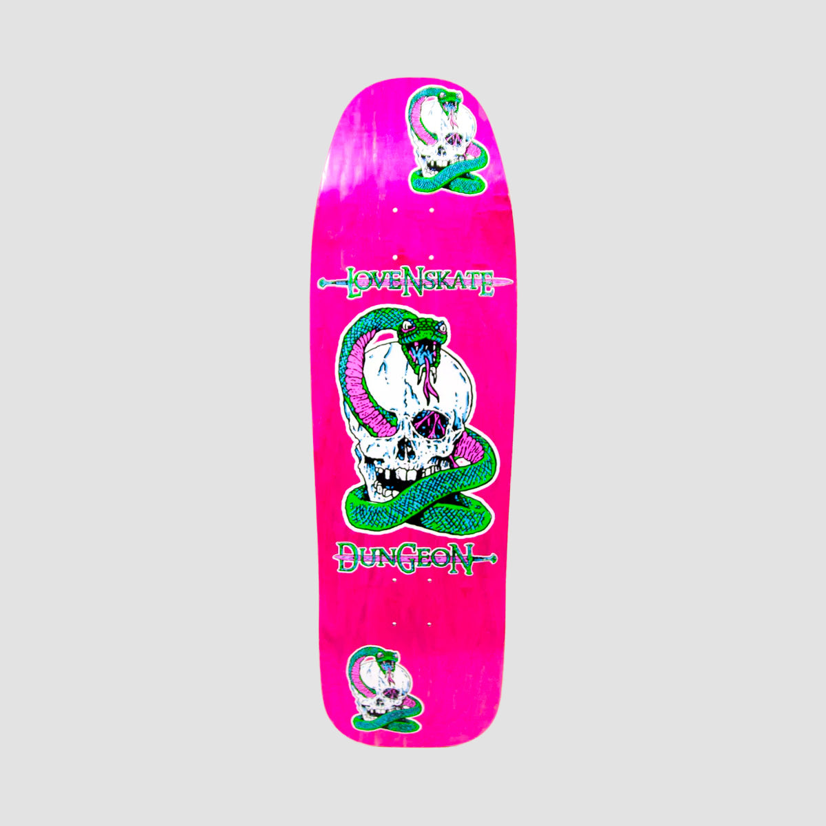 Lovenskate X Dungeon By French Skateboard Deck Various Stains - 9.5"