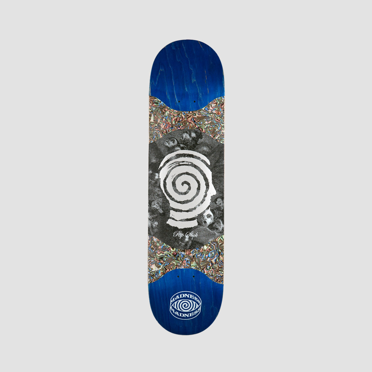 Madness Voices R7 Slick on Middle Section Skateboard Deck Blue - 8.125"