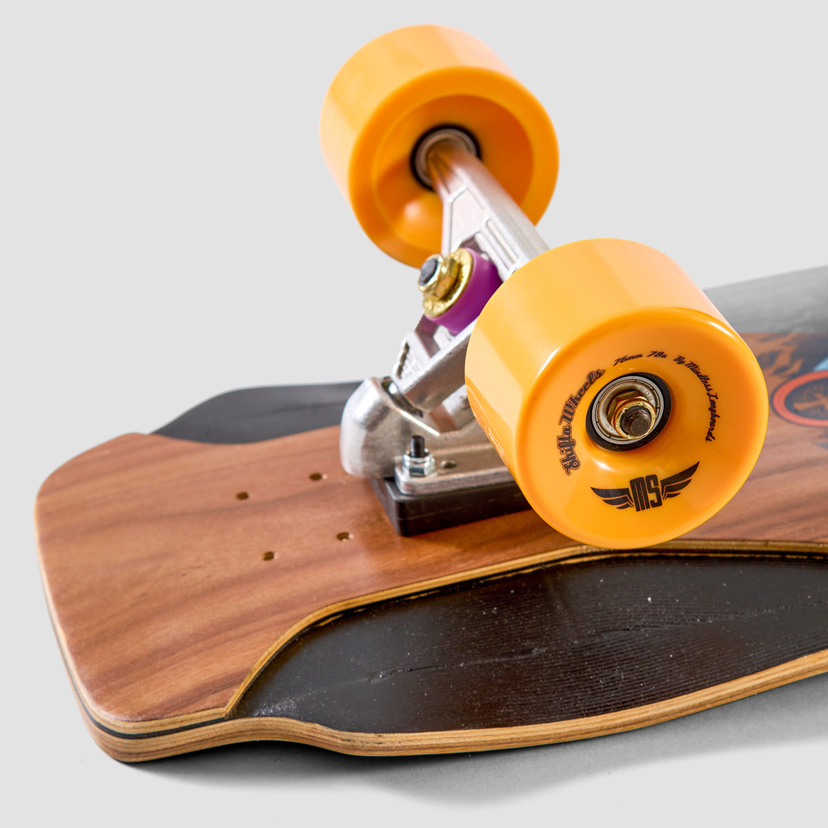 Mindless Voodoo Makali Downhill Skateboard With Orange Wheels - 35.5" (Slight Defects)