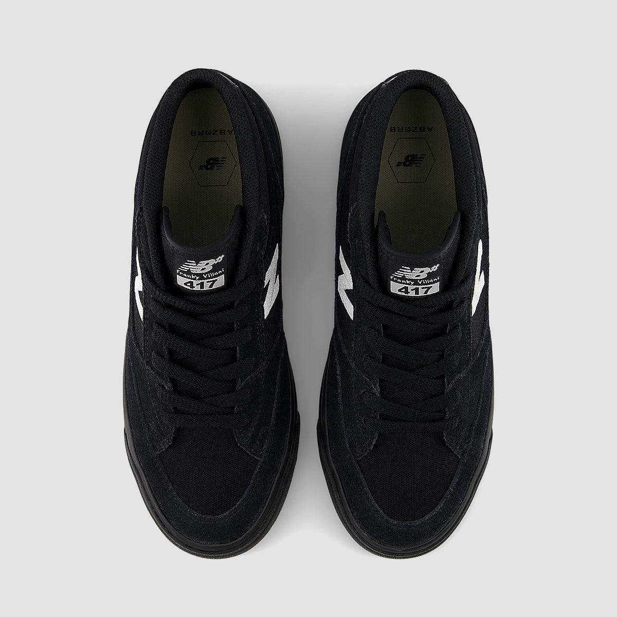 New Balance Numeric Franky 417 Mid Top Shoes - Black/NB 103 White