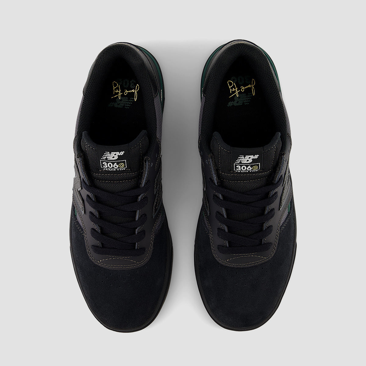 New Balance Numeric Jamie 306C Shoes - Black/Nightwatch Green