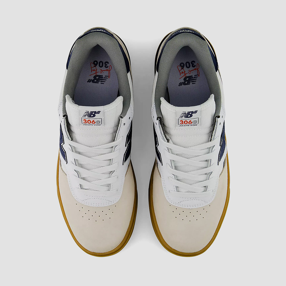 New Balance Numeric Jamie Foy 306 Cupsole Shoes - Shadow Blue/Mars Yellow