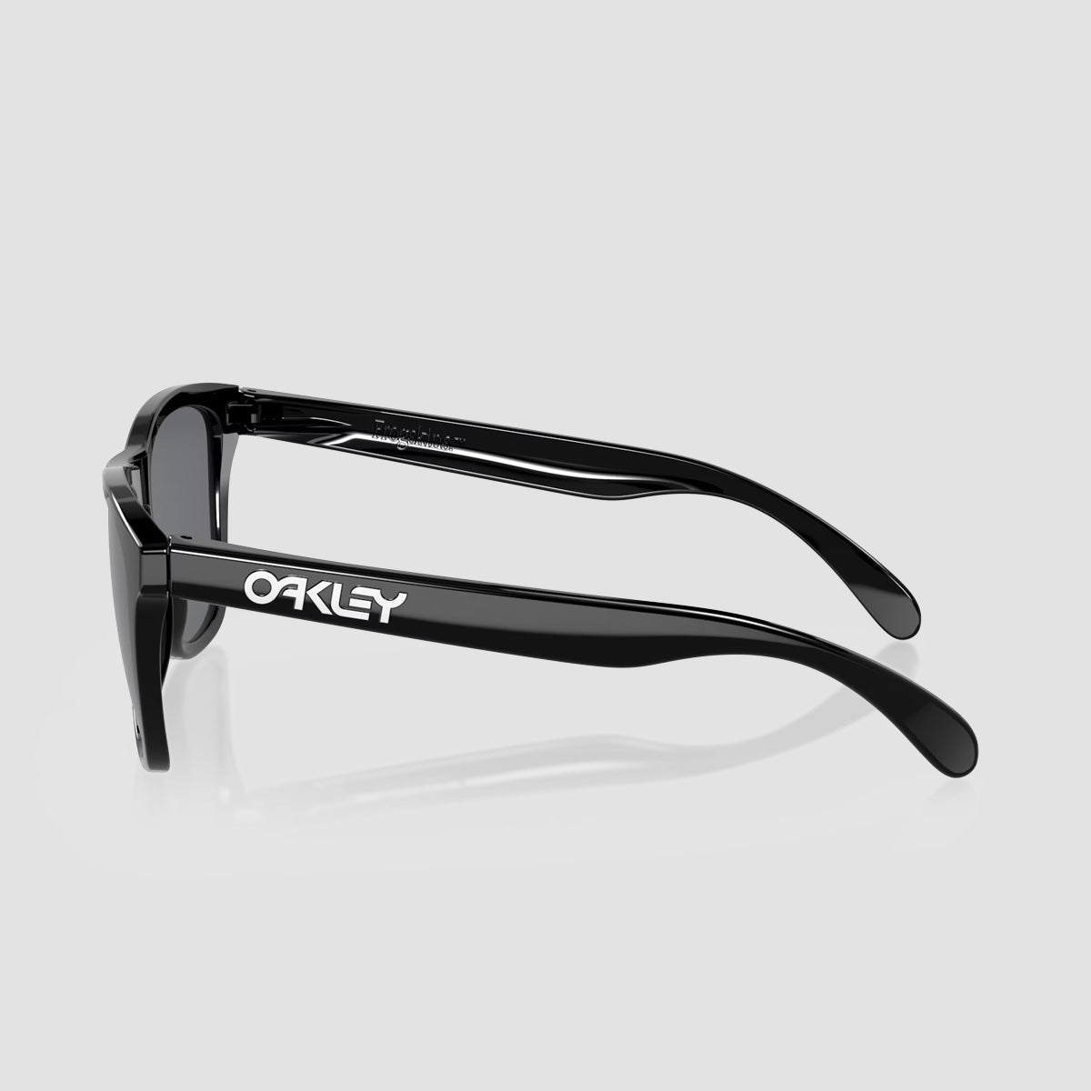 Oakley Frogskins Sunglasses Polished Black/Grey 55XL