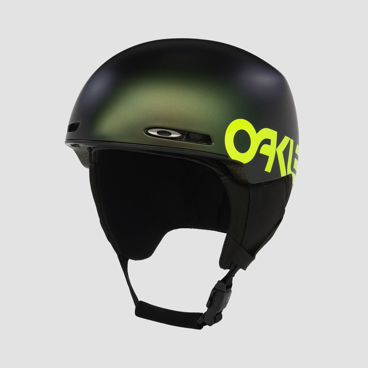 Oakley MOD1 Pro MIPS Snow Helmet Silver/Green Colourshift
