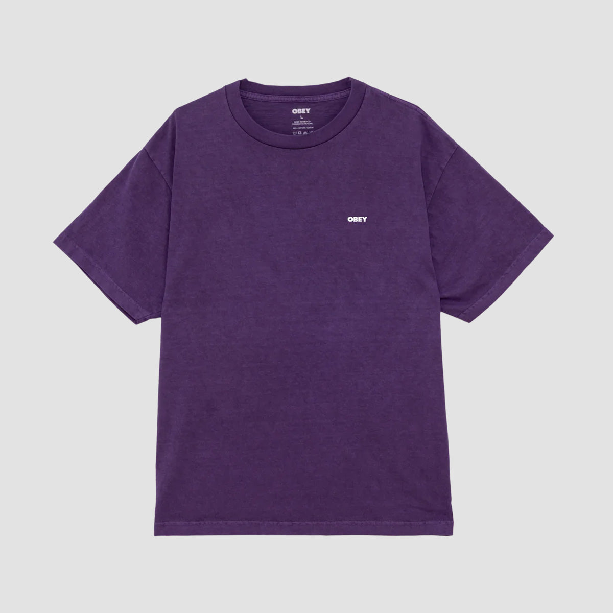 OBEY Bold Icon Face T-Shirt Pigment Imperial Purple