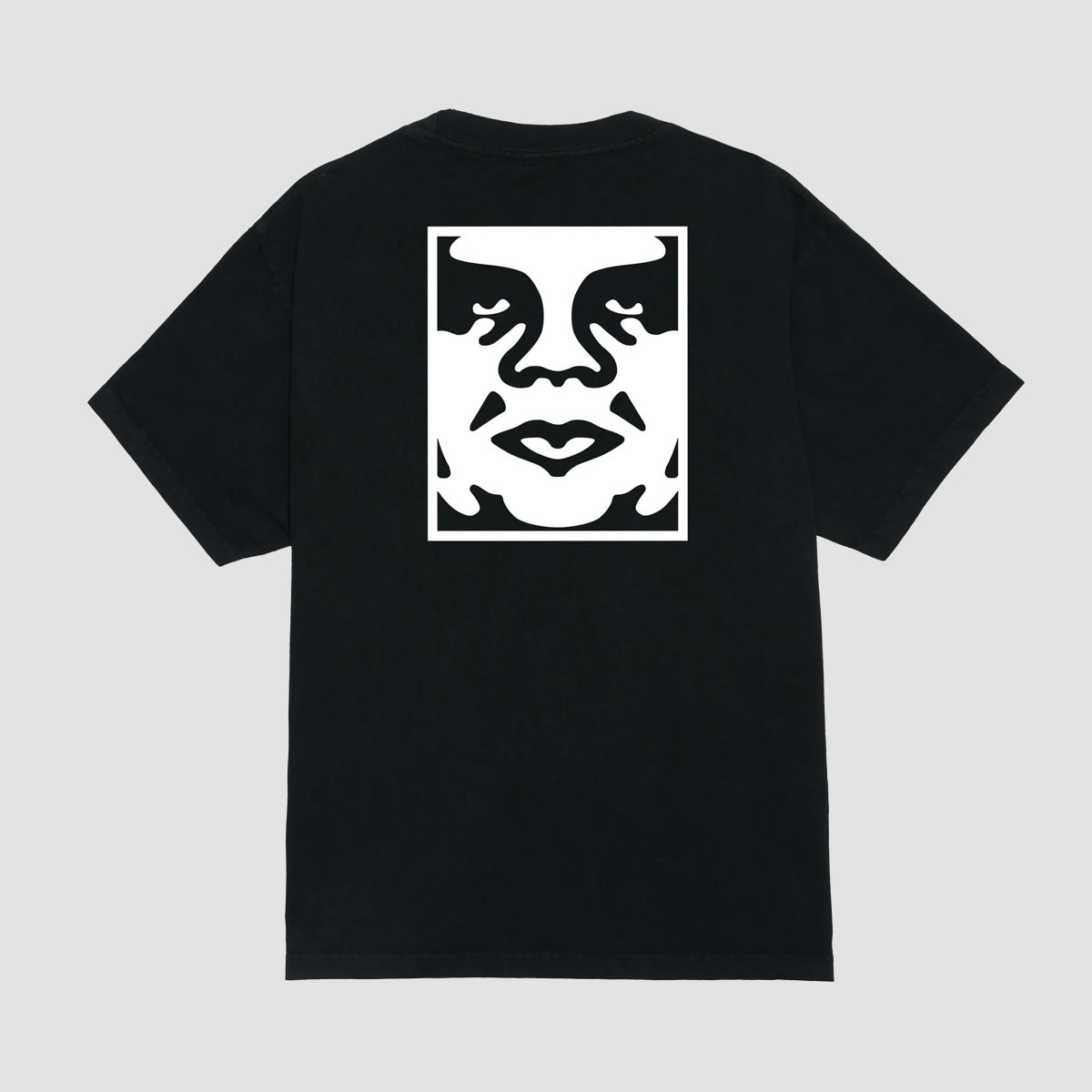 OBEY Bold Icon Face T-Shirt Pigment True Vintage Black