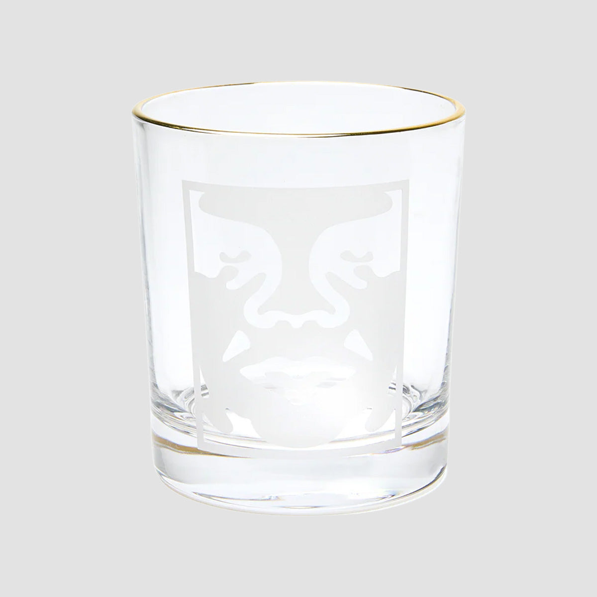 OBEY Bold Logo Cocktail Drinking Glass Clear