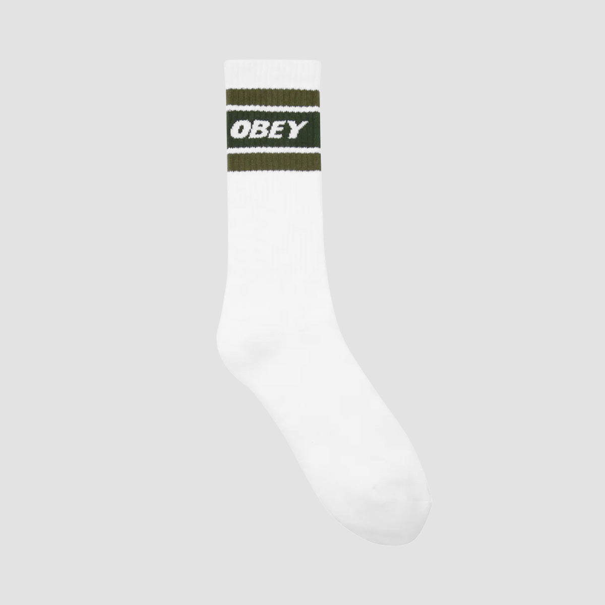 OBEY Cooper II Socks White/Kombu Green