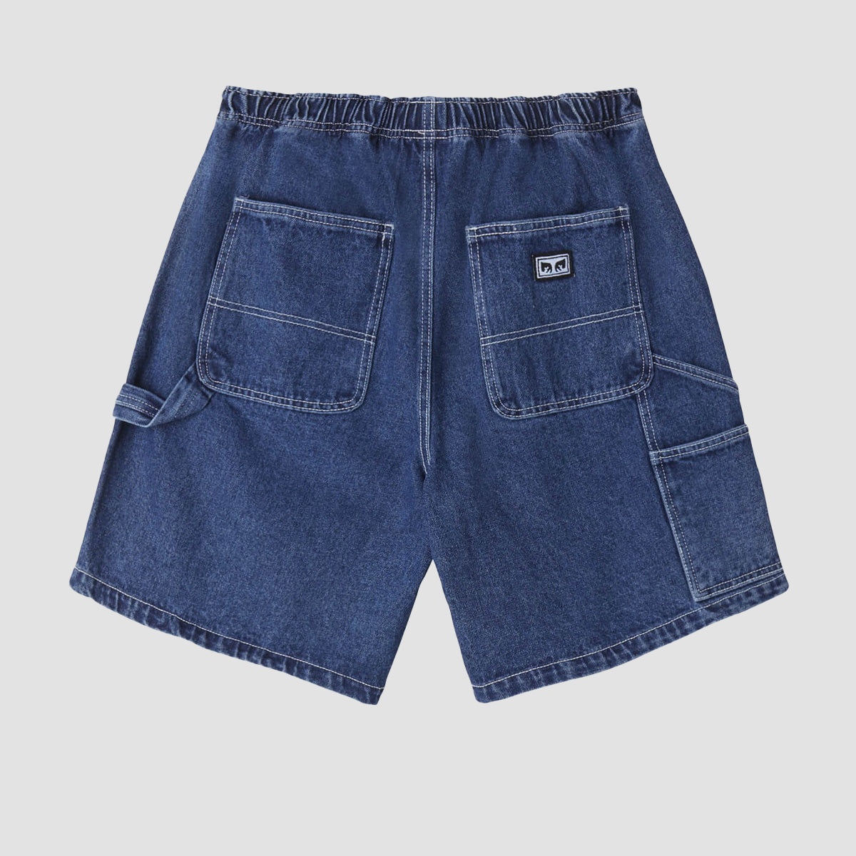 OBEY Easy Denim Carpenter Shorts Stone Wash Indigo