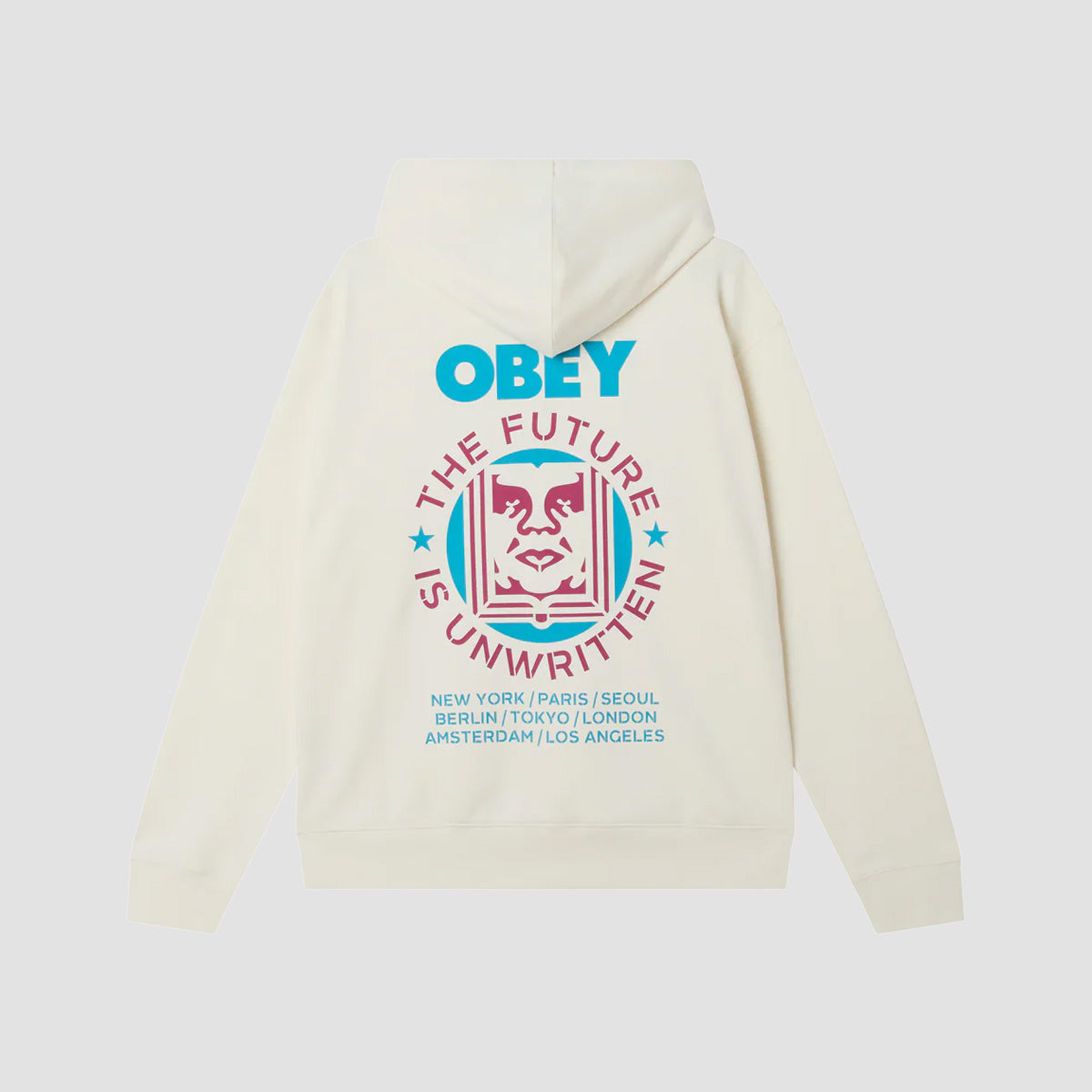 OBEY Future Unwritten Pullover Hoodie Unbleached
