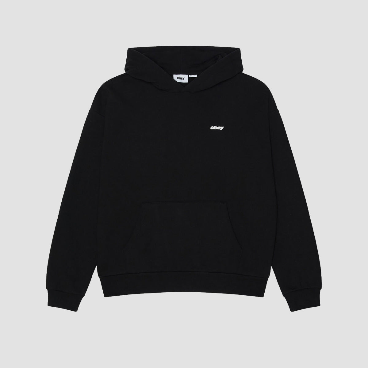 OBEY Intercontinental Extra Heavyweight Pullover Hoodie Black