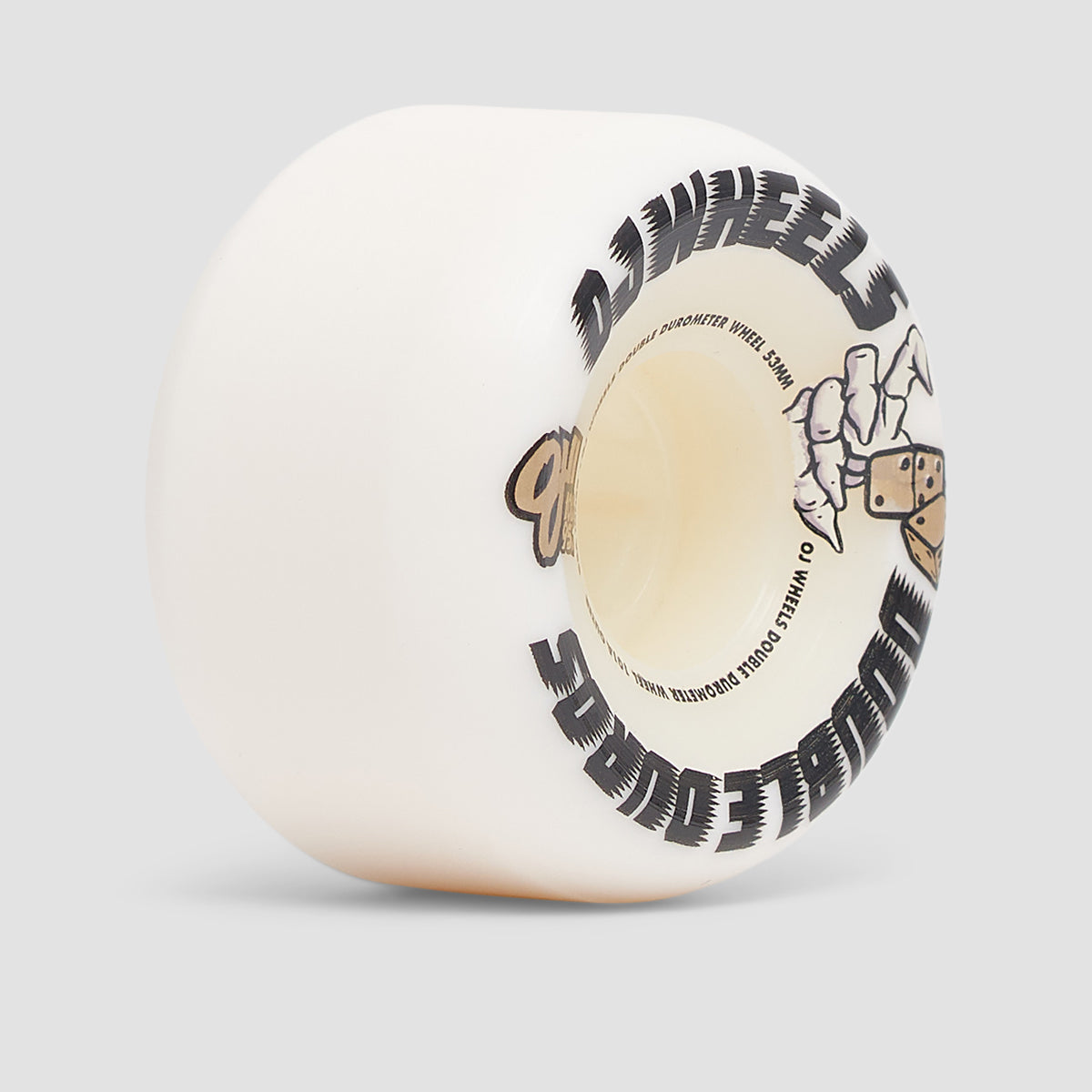 OJ Double Duros Mini Combo Shape 101a/95a Skateboard Wheels White 53mm