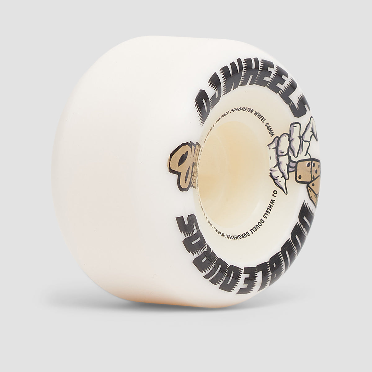 OJ Double Duros Mini Combo Shape 101a/95a Skateboard Wheels White 54mm
