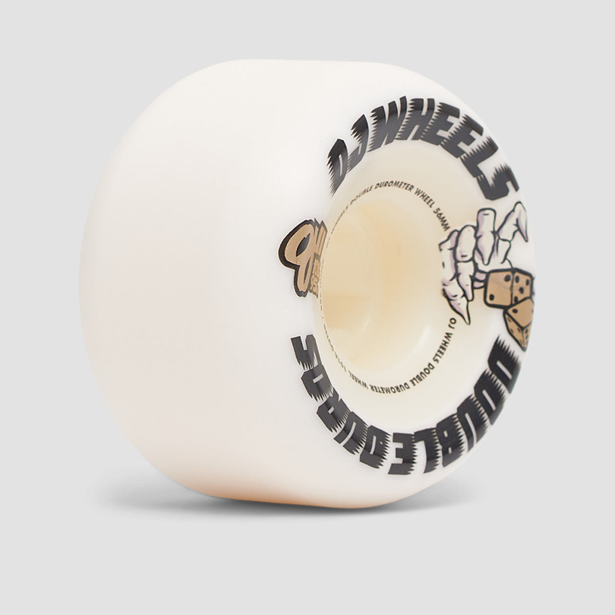 OJ Double Duros Mini Combo Shape 101a/95a Skateboard Wheels White 56mm