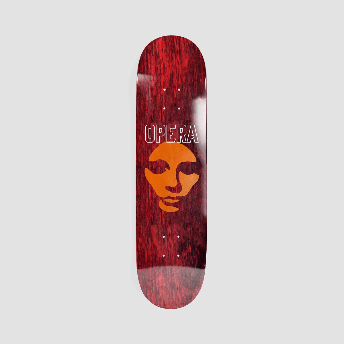 Opera Die Cut Mask EX7 Skateboard Deck Red - 8.5"