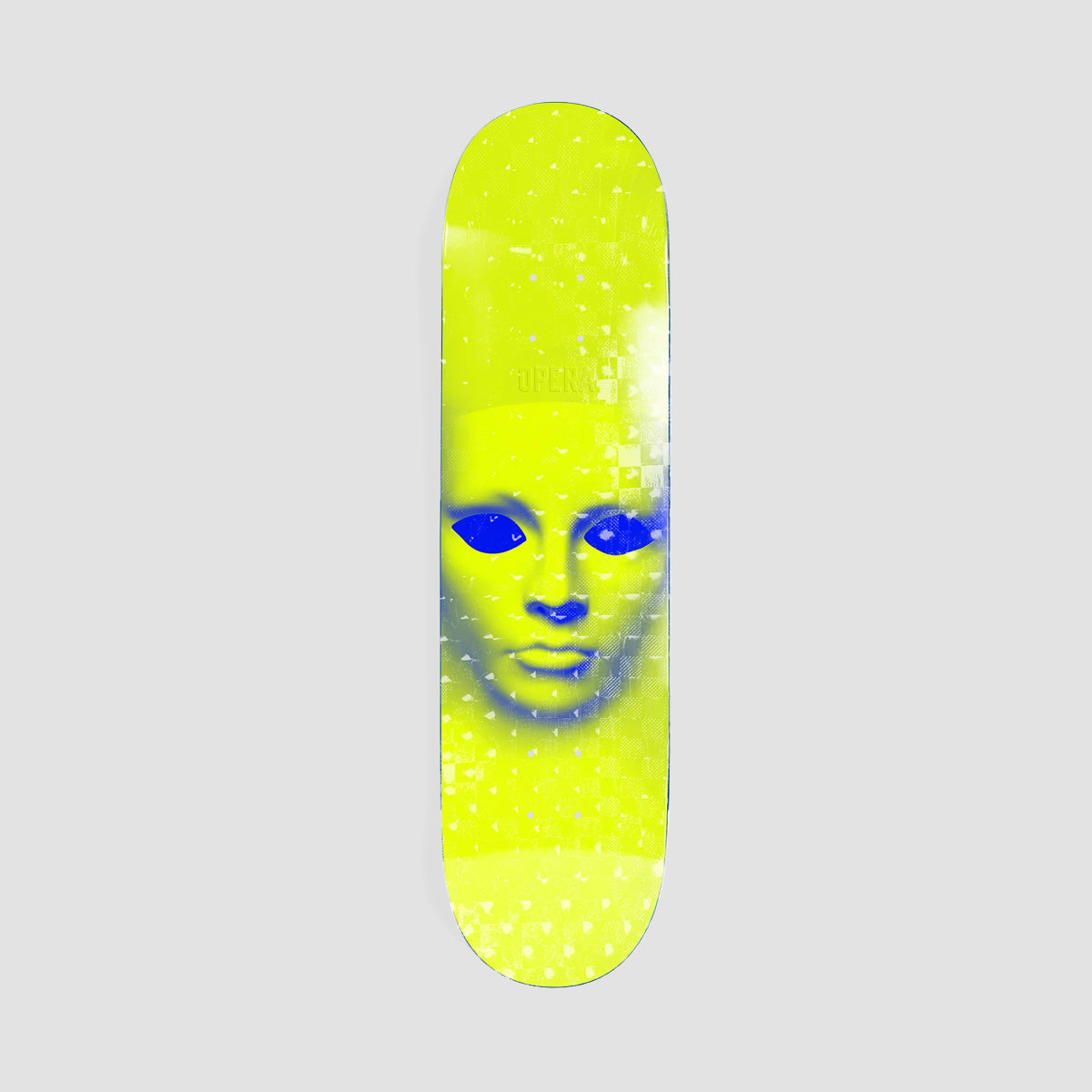 Opera Face EX7 Skateboard Deck Yellow Hologrpahic - 8.5"