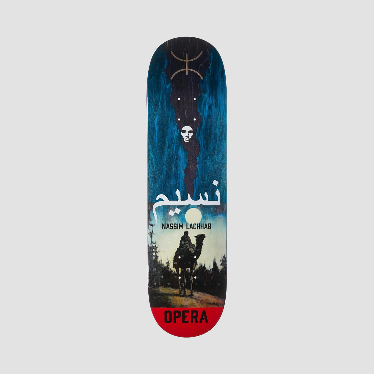 Opera Nassim Lacchab Nomad EX7 Skateboard Deck Blue/Black - 8.375"