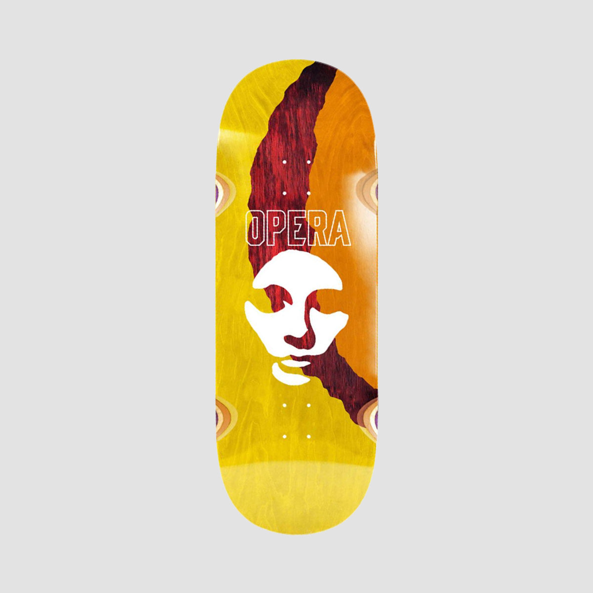 Opera Triple Torn Big Mask Ex7 Skateboard Deck Red/Orange/Yellow - 11"