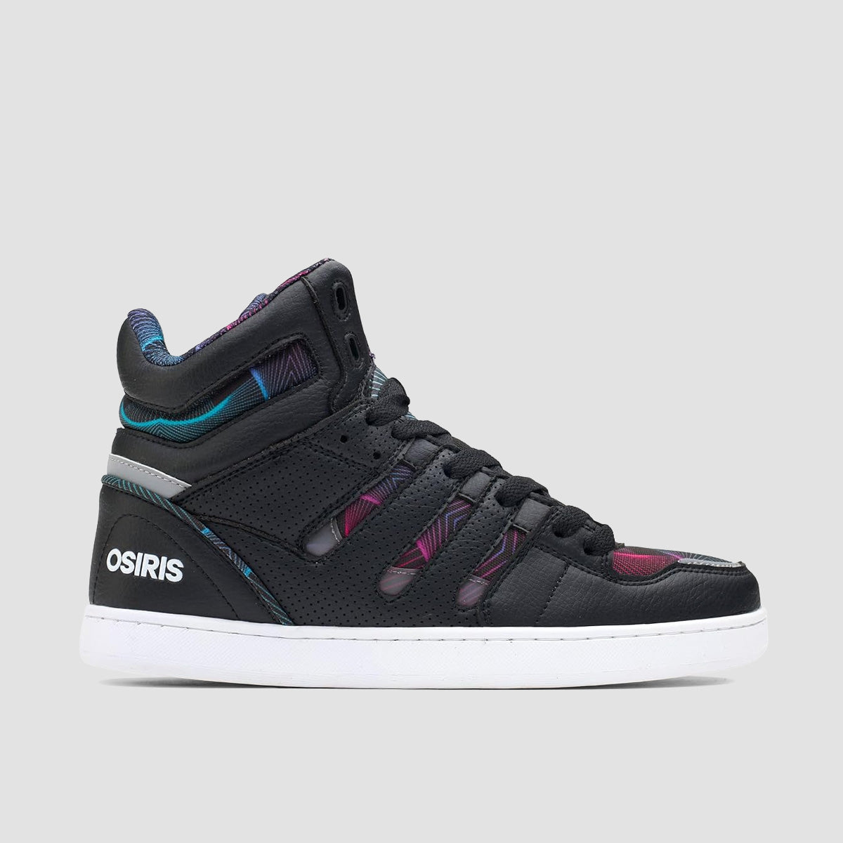 Osiris CHN High Top Shoes - Black/Grey/Pulse