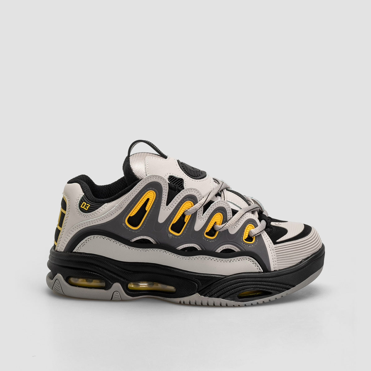 Osiris D3 2001 Shoes - Grey/Black/Yellow