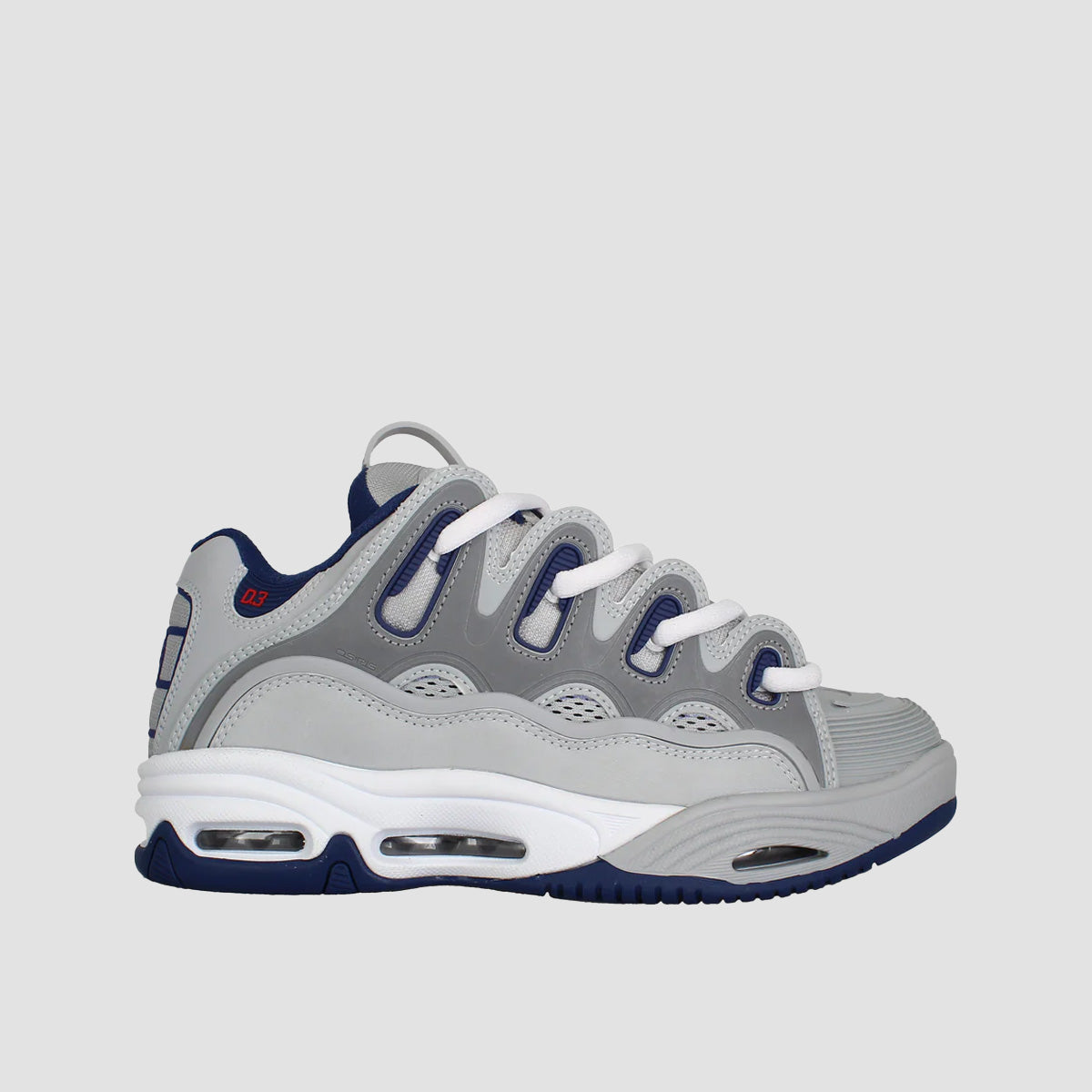 Osiris Shoes D3 White Blue Osiris D3 2001 Shoes Grey/Navy/White