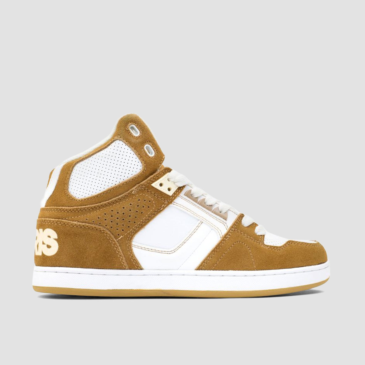 Osiris NYC 83 CLK High Top Shoes - Light Brown/White/White