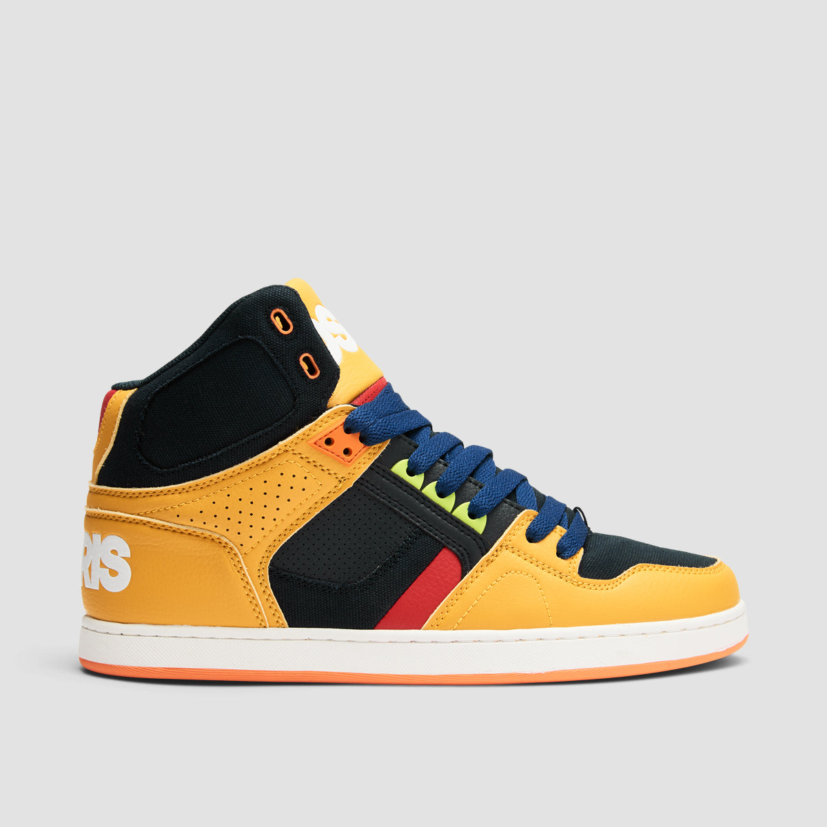 Osiris NYC 83 CLK High Top Shoes Tan Navy Red