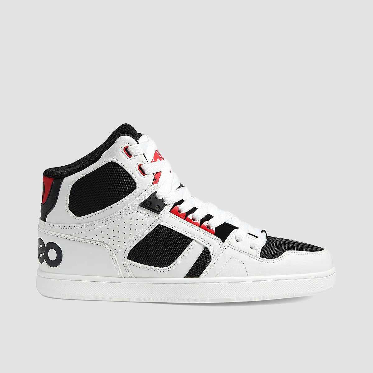 Osiris NYC 83 CLK High Top Shoes - White/Red/Black