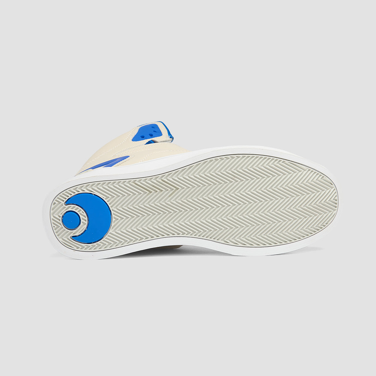 Osiris Rize Ultra High Top Shoes - Cream/Grey/Blue