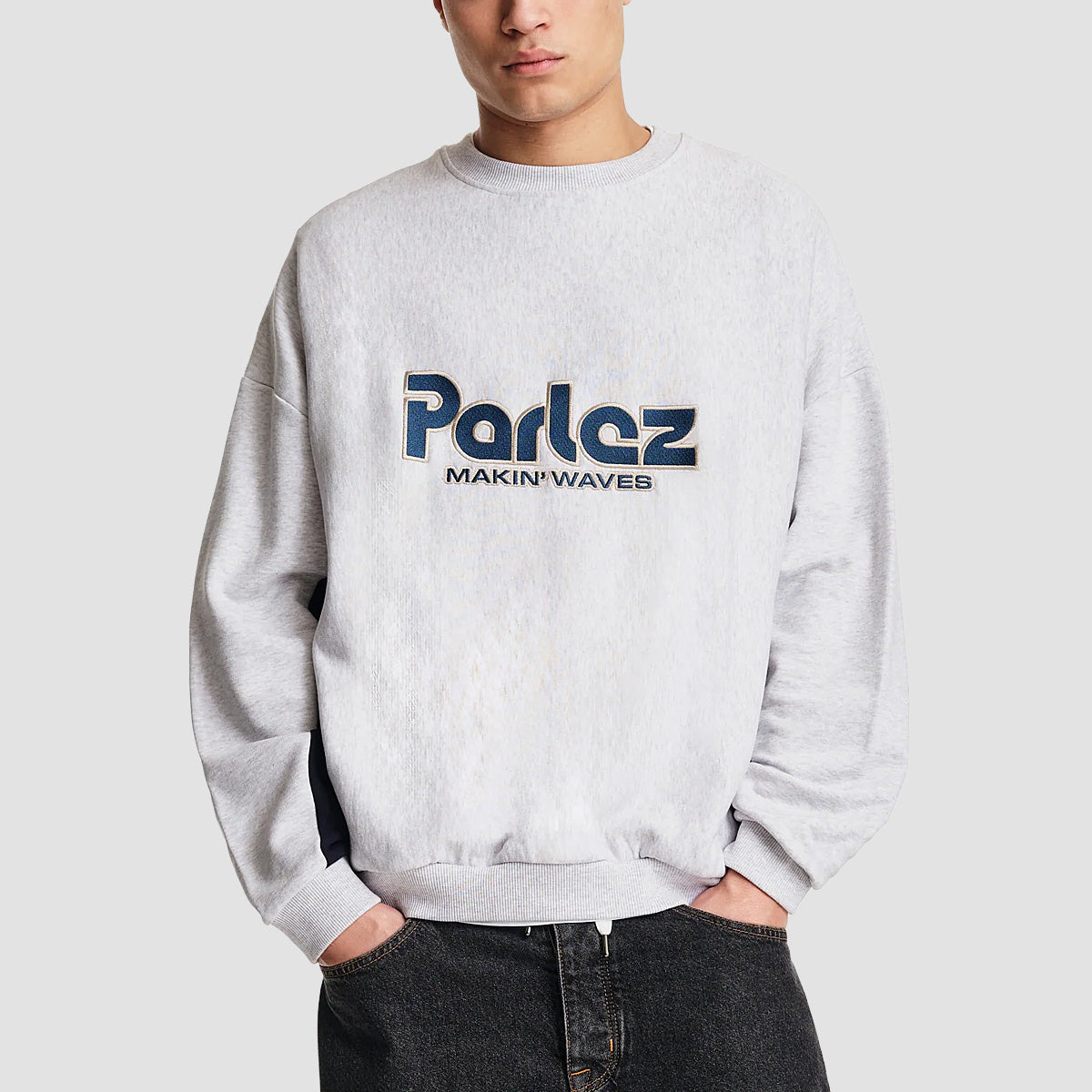 Parlez Campus Oversized Crew Sweatshirt Heather