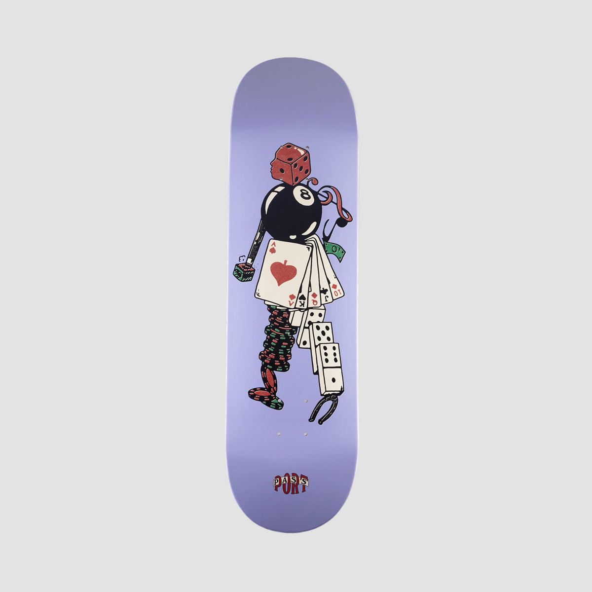 PASS-PORT Assorted Friends Series Parlor Games Skateboard Deck - 8.25"