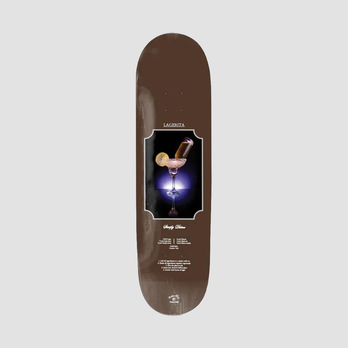 PASS-PORT Cocktail Pro Series Callum Lagerita Skateboard Deck - 8.38"