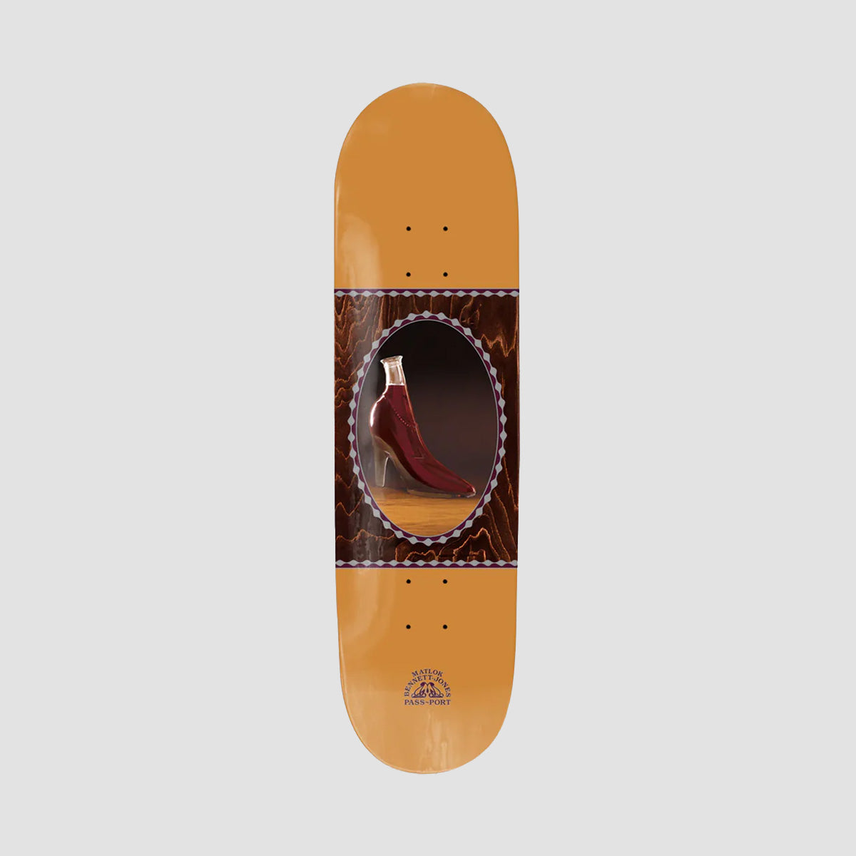 PASS-PORT Glass Vessel Pro Series Matlok High Heel Skateboard Deck - 8.25"