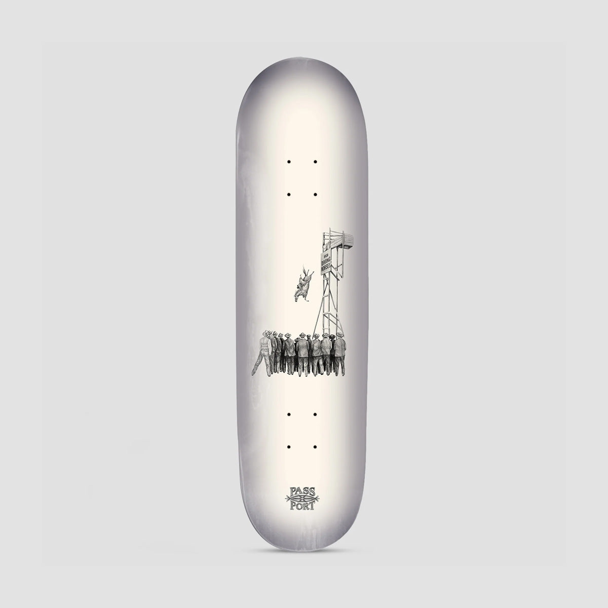 PASS-PORT Horses By Jesse Olsen High Diver Skateboard Deck - 8.25"