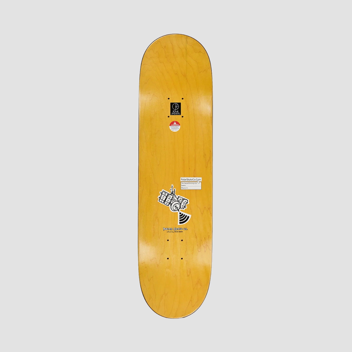 Polar Aaron Herrington Planet Herrington Skateboard Deck Various Stains - 8.625"