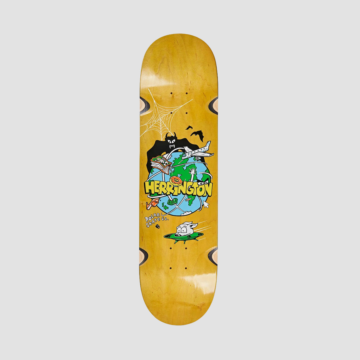 Polar Aaron Herrington Planet Herrington WW Skateboard Deck Various Stains - 8.25"