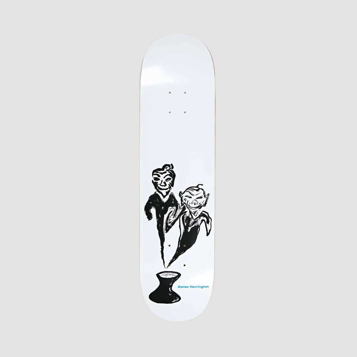 Polar Aaron Herrington Pot Demons Skateboard Deck White - 8.25"
