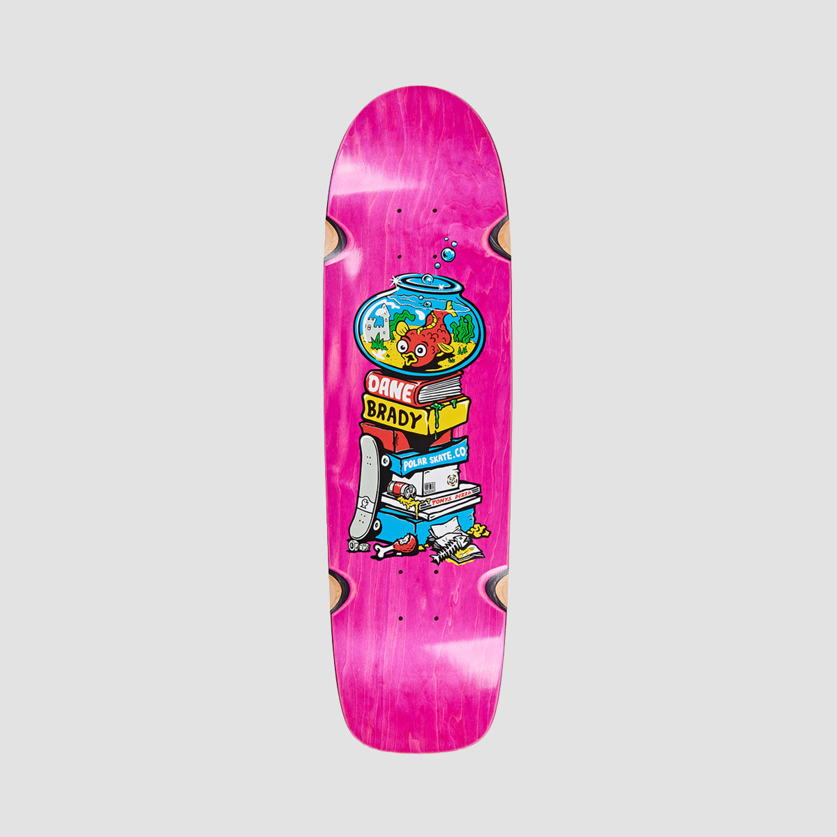 Polar Dane Brady Fish Bowl WW Skateboard Deck Various Stains - 8.75"