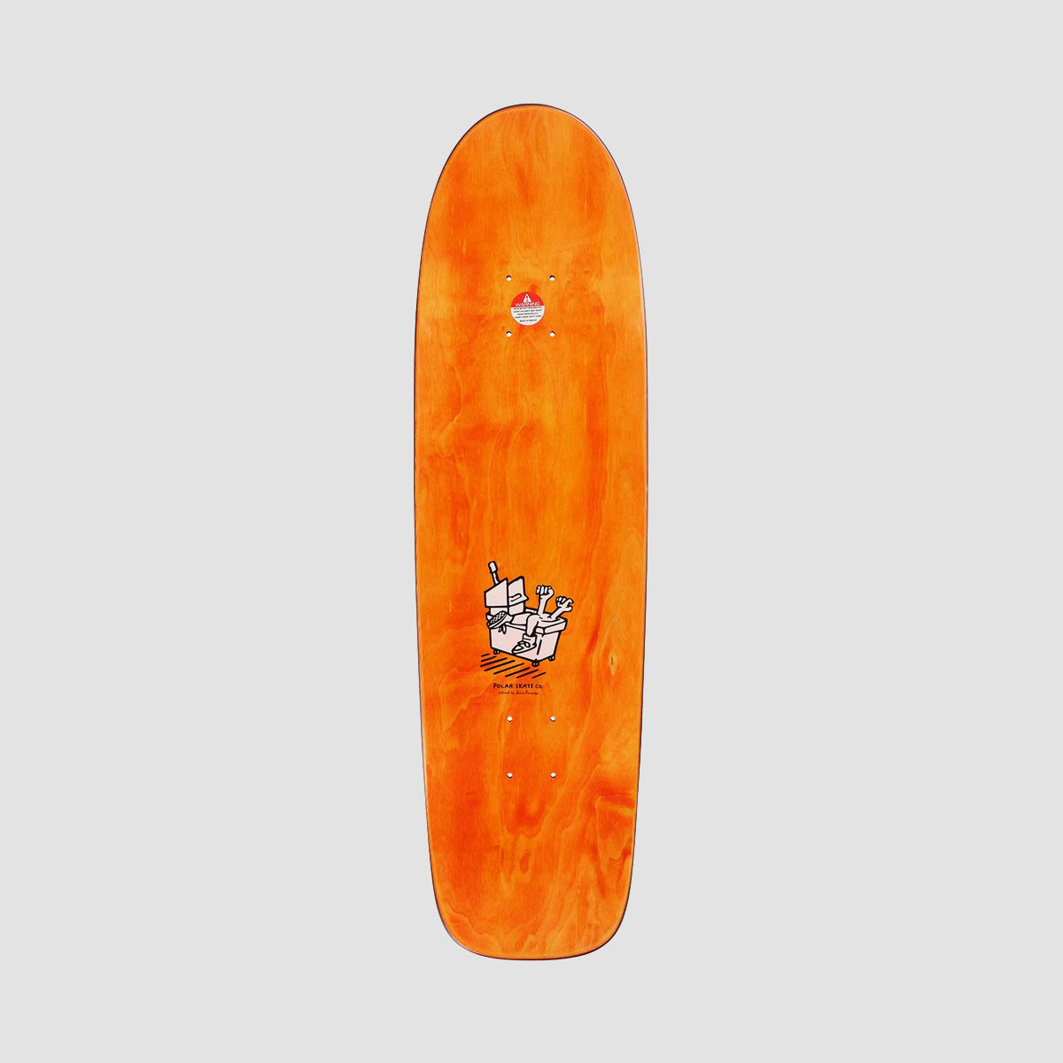 Polar Dane Brady Mopping Surf Jr Skateboard Deck White - 8.75"