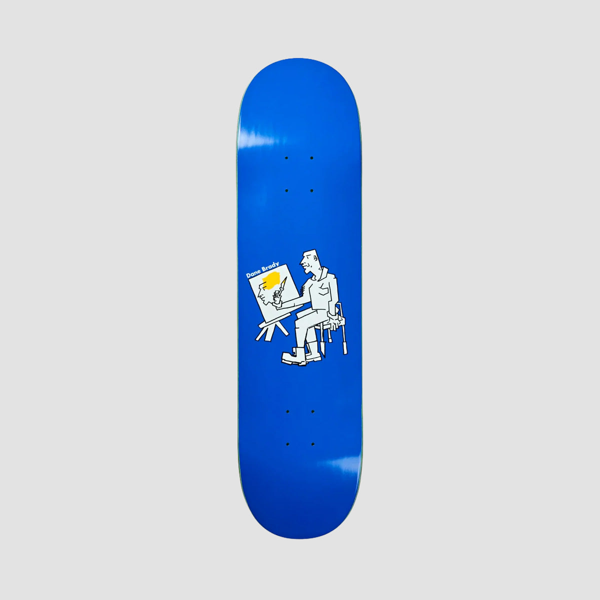 Polar Dane Brady Painter Skateboard Deck Blue - 7.875"