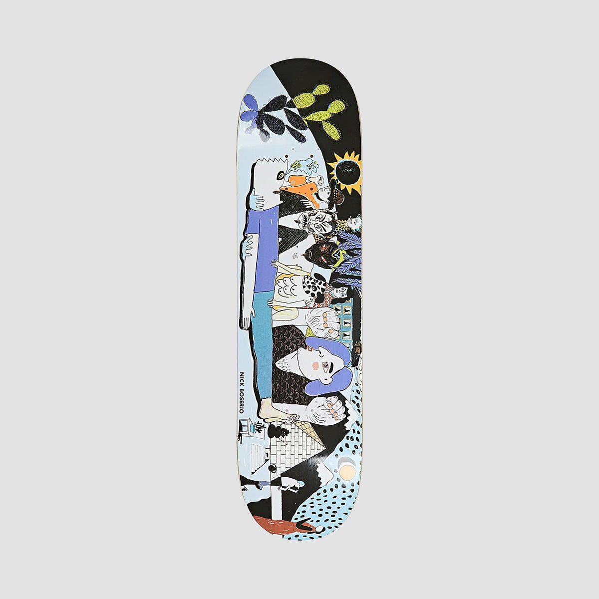 Polar Nick Boserio Group Healing Skateboard Deck - 8"