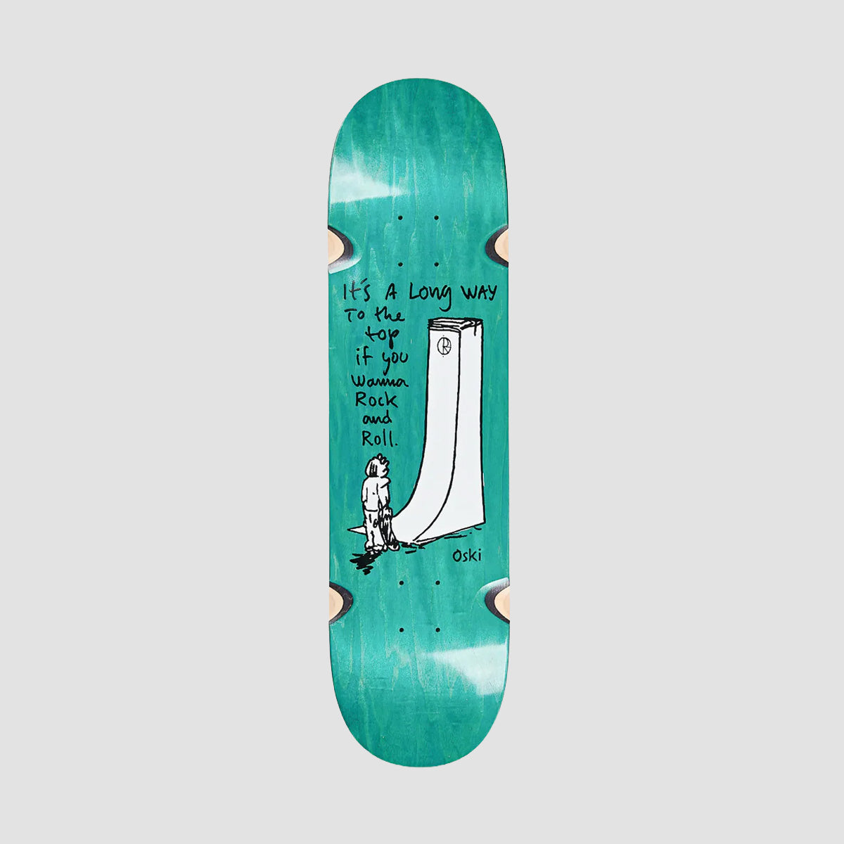 Polar Oskar Rozenberg Rock & Roll WW Skateboard Deck Various Stains - 8.25"