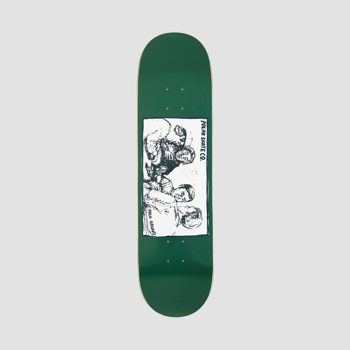 Polar Paul Grund Cold Streak Skateboard Deck Dark Green - 8"